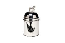 Подарок Garda Decor 95IM-1253L Емкость д/хранен."Лошадь (Horse)"нерж.сталь цвет хром d12*20см арт. 95IM-1253L