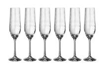 Подарок Garda Decor 674-101 Набор бокалов для шампанского "Водопад (Waterfall)" 6 шт, 190 мл арт. 674-101