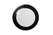 Подарок Garda Decor 26FC-TAR-HONEYCOMB-19,5 Тарелка закусочная "Пчёлки (Honeycomb)" чёрно-золотая деколь 19,5см (2) арт. 26FC-TAR-HONEYCOMB-19,5