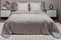 Подарок Garda Decor 121GD-12112 Покрывало Глосс (Gloss) серое 260*260 арт. 121GD-12112