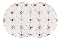Подарок Garda Decor 133-358 Набор тарелок обеденных "Гармония (Harmony)" пчёлы 2 шт, 27см арт. 133-358