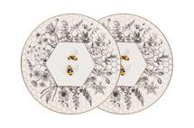 Подарок Garda Decor 133-361 Набор тарелок закусочных "Гармония (Harmony)" пчёлы 2 шт, 20,5 см арт. 133-361