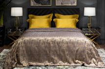 Подарок Garda Decor 121GD-HOUST100-POKR ZOLSER-Покрывало Хьюстон (Houston) золотое 260*260 арт. 121GD-HOUST100-POKR ZOLSER