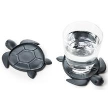 Подставка QUALY Подставка под стаканы save turtle, темно-серая арт. QL10350-DK-GY