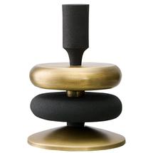 Подсвечник Bergenson Bjorn Подсвечник stone, 17 см, черный/античная латунь арт. BB0000193