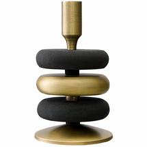 Подсвечник Bergenson Bjorn Подсвечник stone, 20 см, черный/античная латунь арт. BB0000194