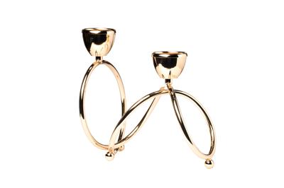 Подсвечник Garda Decor 2K299535G Подсвечник металлич., золотой 25*13*23см арт. 2K299535G