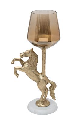 Подсвечник Garda Decor 69-21003 Подсвечник декоративный "Лошадь (Horse)" 19,5*12,5*38,5см арт. 69-21003