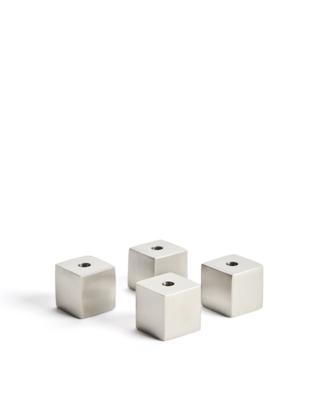 Подсвечник La Forma (ех Julia Grup) Набор из 4 подсвечников Acadia из нержавеющей стали с серебристым покрытием арт. 481559