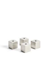 Подсвечник La Forma (ех Julia Grup) Набор из 4 подсвечников Acadia из нержавеющей стали с серебристым покрытием арт. 481559