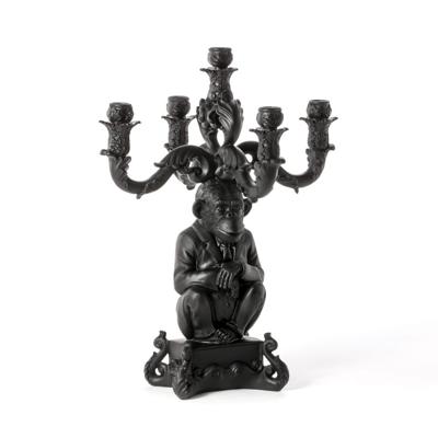 Подсвечник Seletti Канделябр Burlesque Chimp Black арт. 14870 NER