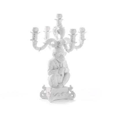Подсвечник Seletti Канделябр Burlesque Chimp White арт. 14870 BIA