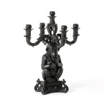 Подсвечник Seletti Канделябр Burlesque Chimp Black арт. 14870 NER