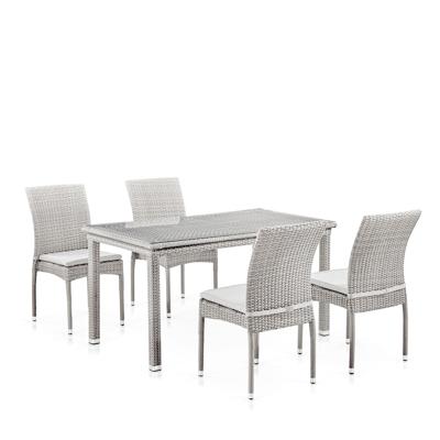 Подушка Афина Комплект плетеной мебели T256С/Y380C-W85 Latte 140х80 (4+1) + подушки в комплекте арт. T256С/Y380С-W85 4Pcs
