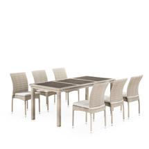 Подушка Афина Комплект плетеной мебели T365/Y380C-W85 Latte (6+1) + подушки арт. T365/Y380C-W85 6PCS Latte