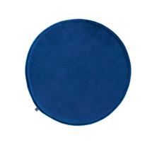 Подушка La Forma (ех Julia Grup) Круглая бархатная подушка на стул Rimca синяя 35 см арт. 095797