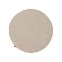 Подушка La Forma (ех Julia Grup) Круглая вельветовая подушка на стул Sora серо-коричневая 35 см арт. 095811