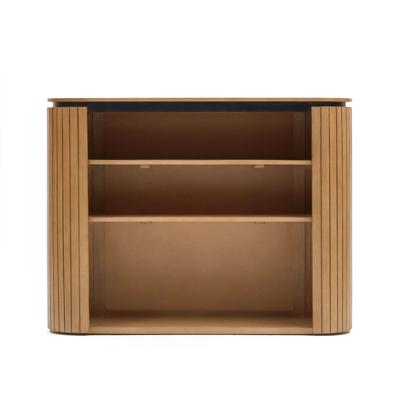 Полка La Forma (ех Julia Grup) Licia Книжная полка из массива дерева манго и черного металла 120 x 90 см арт. 146966