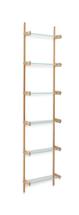 Полка La Forma (ех Julia Grup) Модульная полка Sitra 6 стеклянных полок и каркас из массива дуба 110 см арт. 214659
