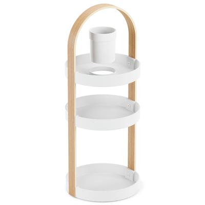 Полка Umbra Полка-органайзер bellwood, белая/натуральное дерево арт. 1015098-668