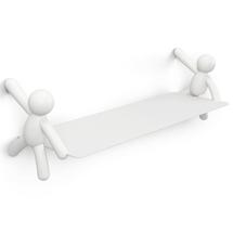 Полка Umbra Полка buddy, 46х15 см, белая арт. 1015705-660