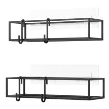 Полка Umbra Набор из 2-х полок для ванной cubiko, черные арт. 1018615-040