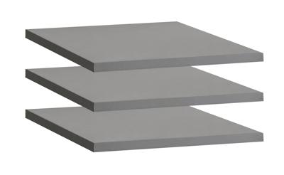 Прихожая R-Home Комплект полок для двухстворчатого шкафа City графит/60см арт. 401055141h