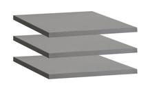 Прихожая R-Home Комплект полок для двухстворчатого шкафа City графит/60см арт. 401055141h