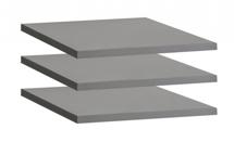 Прихожая R-Home Комплект полок для двухстворчатого шкафа City графит/40см арт. 401055143h