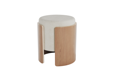 Пуф Ellipsefurniture Пуф Lagom (молочный, натуральный дуб) арт. LG010312540301