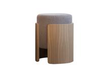 Пуф Ellipsefurniture Пуф Lagom (капучино твид, натуральный дуб) арт. LG0103158103