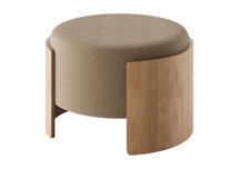 Пуф Ellipsefurniture Пуф Lagom D 62 см (бежевый, натуральный дуб) арт. LG01161503808