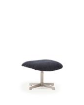 Пуф La Forma (ех Julia Grup) Teryl Пуф из шенилла синего цвета с серым металлом арт. 212370