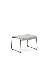 Пуф La Forma (ех Julia Grup) Подставка для ног Maurina из зеленой стали и серо-бежевым шнуром арт. 253665