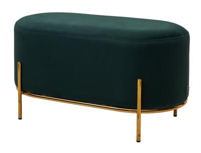 Пуф М-СИТИ Пуф для гостиной ЗЕН (ZEN) цвет BLUVEL-78 зеленый, велюр / золотой каркасy арт. 629M04974
