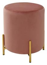 Пуф М-СИТИ Пуф для гостиной RICE BLUVEL-52 PINK / GOLD М-City арт. UF029SBLV52