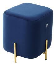 Пуф М-СИТИ Пуф для гостиной АРЕС (ARES) цвет BLUVEL-86 синий / золотой арт. 628M04400