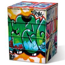 Пуф Remember Табурет картонный graffiti, 32,5х32,5х44 см арт. PH30