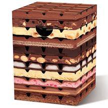 Пуф Remember Табурет картонный chocolate, 32,5х32,5х44 см арт. PH53