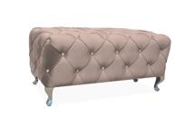 Пуф Signal Пуф Signal HESTIA Velvet Bluvel 28 бежевый/серебряный 100/46/50 арт. HESTIAV28S