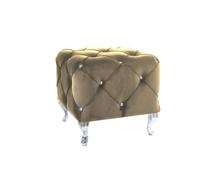 Пуф Signal Пуф Signal HESTIA K Velvet Bluvel 28 бежевый/серебряный арт. HESTIAKV28S