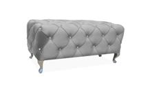 Пуф Signal Пуф Signal HESTIA Velvet Bluvel 14 серый/серебряный 100/46/50 арт. HESTIAV14S