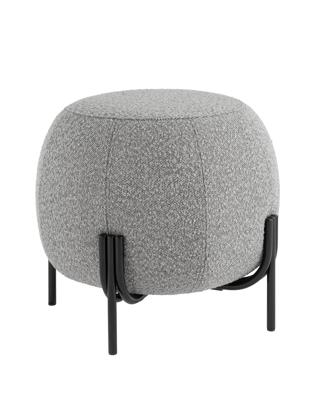 Пуф Stool Group Пуф Флик букле серый круглый на ножках арт. УТ000036755