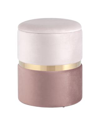 Пуф Stool Group Пуф Кэрри с ящиком велюр розовый арт. УТ000025554