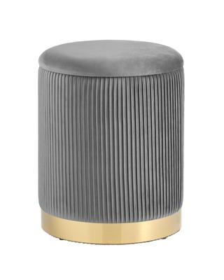Пуф Stool Group Пуф Шарлотта с ящиком велюр серый арт. УТ000025559