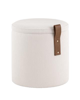 Пуф Stool Group Пуф Руни XS с ящиком вельвет белый арт. УТ000040200