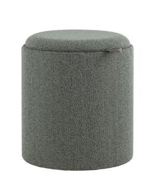 Пуф Stool Group Пуф-столик с ящиком Хюгге S букле зелёный арт. УТ000038729