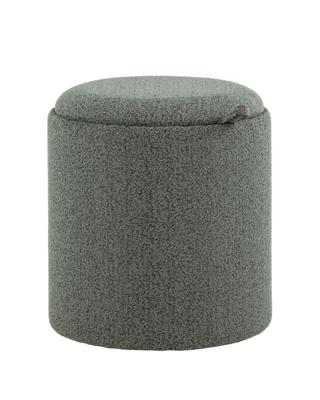 Пуф Stool Group Пуф-столик с ящиком Хюгге XS букле зелёный арт. УТ000038730