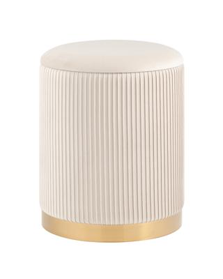 Пуф Stool Group Пуф Шарлотта с ящиком велюр бежевый арт. УТ000039500