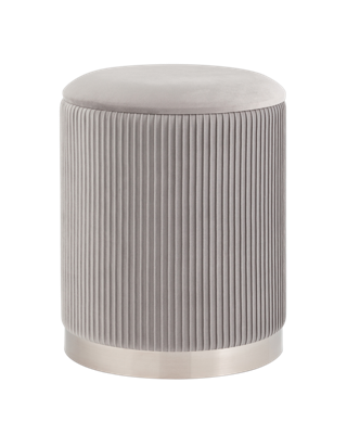 Пуф Stool Group Пуф Шарлотта с ящиком серебро велюр серебристый арт. УТ000039502